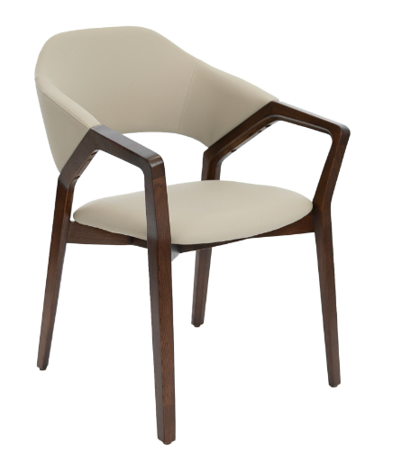 Silla de comedor moderna con reposabrazos