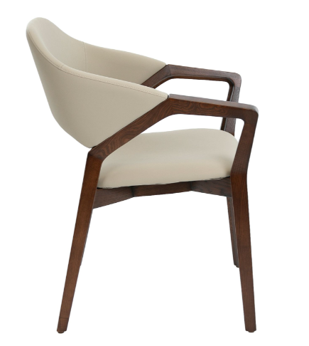 Silla de comedor moderna con reposabrazos