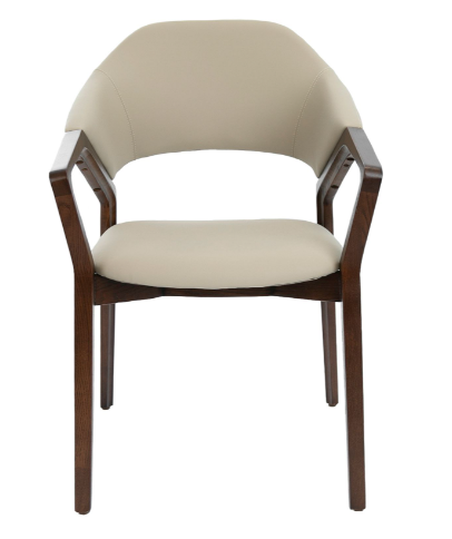 Silla de comedor moderna con reposabrazos