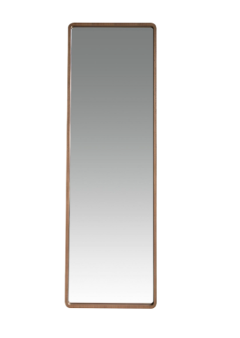 Espejo de pared rectangular en nogal natural